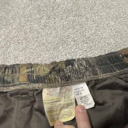 Mossy Oak baggy camo pants wide leg khaki Loose fit Break Up tree camouflage pants