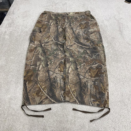 Realtree baggy camo cargo pants wide leg Y2K khaki Gander loose fit camouflage outdoors trousers