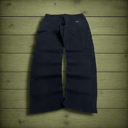 CAT carpenter pants double knee workwear y2k black Relaxed Caterpillar cargo skate work trousers