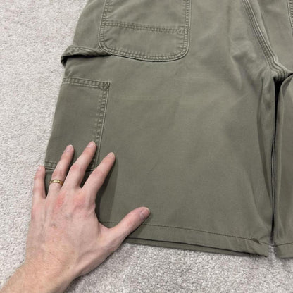 Vintage Carhartt carpenter shorts green Loose cargo skater style relaxed workwear