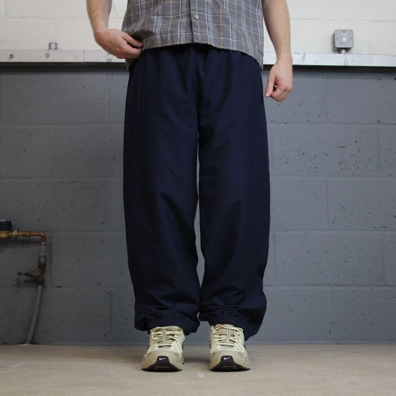 Champion vintage baggy tracksuit bottoms navy