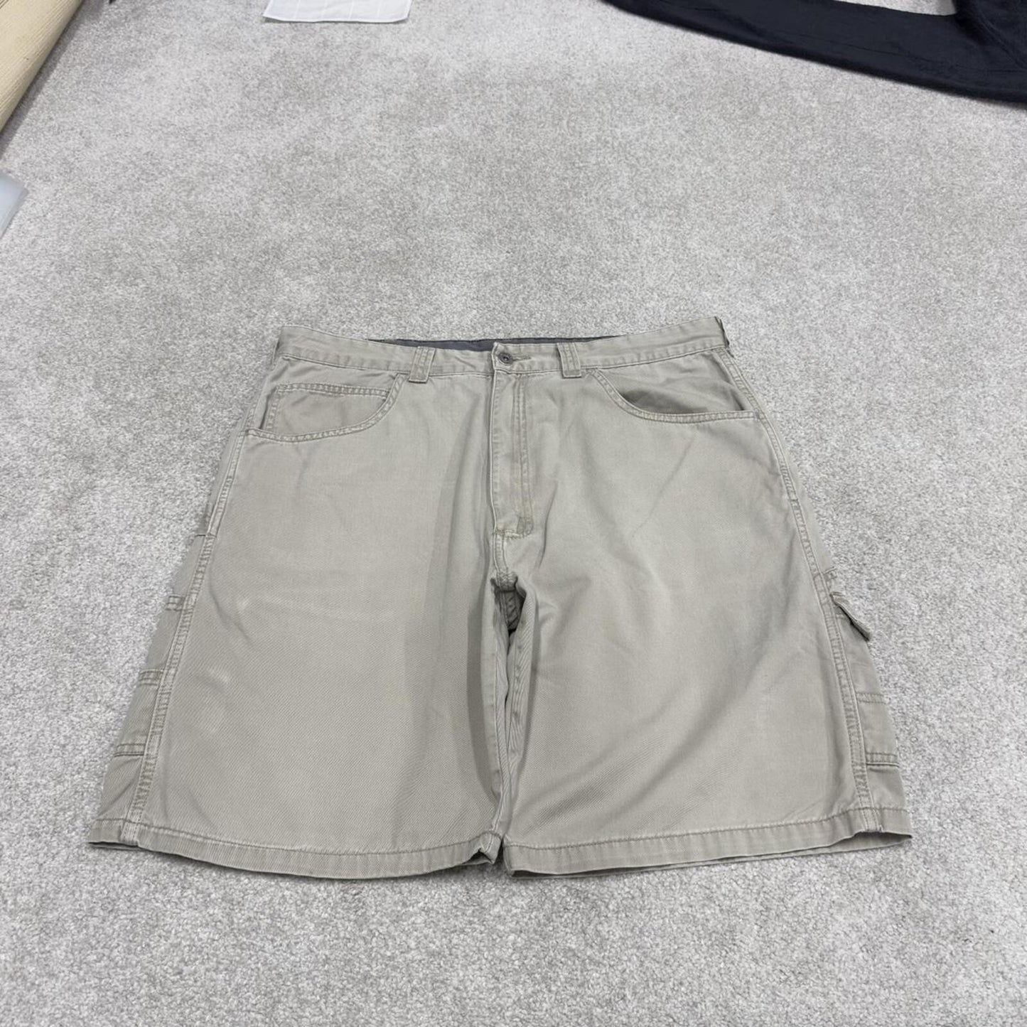 Wrangler carpenter shorts summer beige Loose 100% cotton cargo shorts summer festival