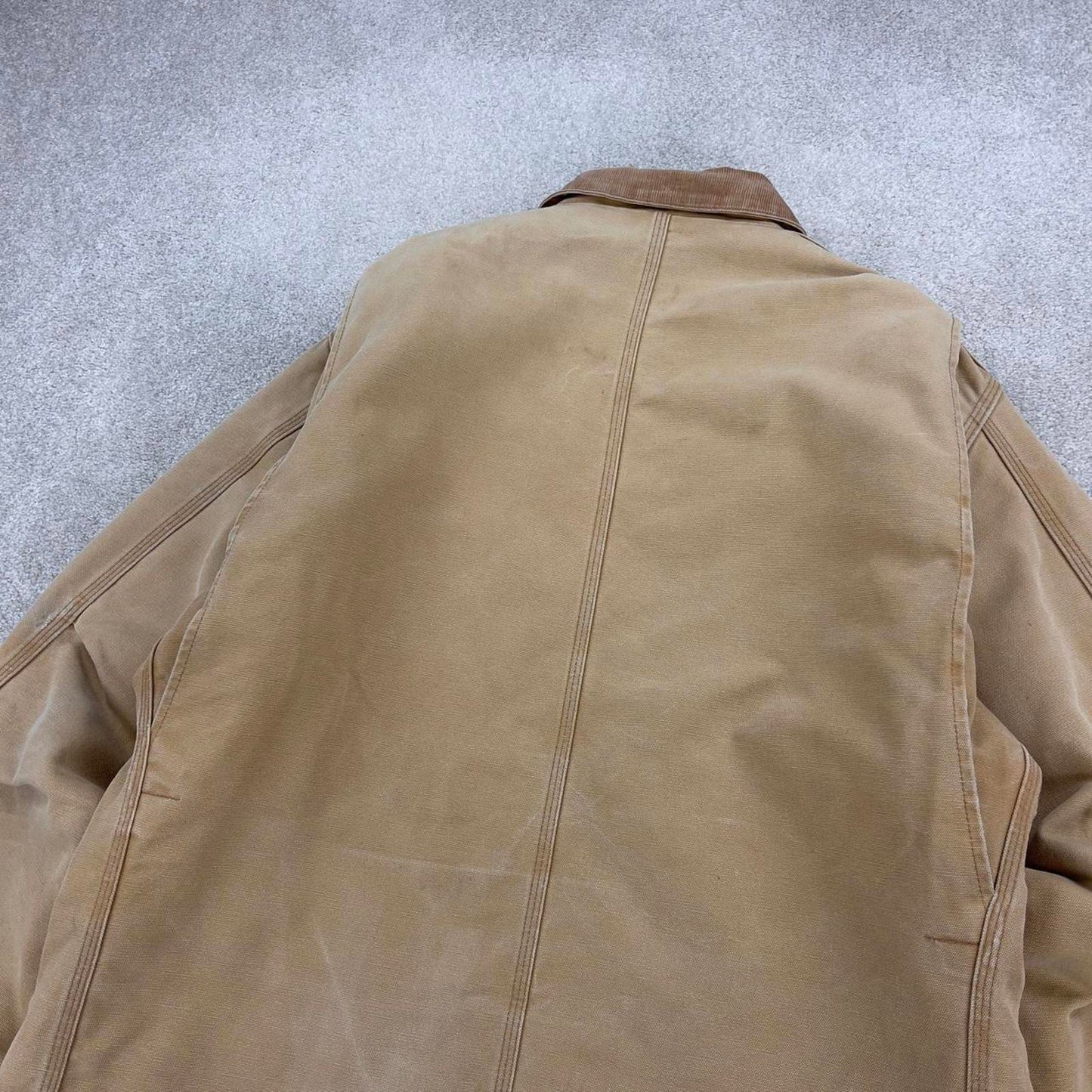 Hamilton brown Carhartt jacket XL - canvas arctic quilt lined chore coat collar