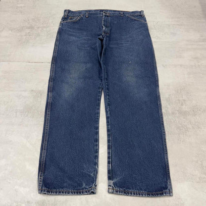 Baggy Dickies jeans W40L30 loose blue denim 90s skater style workwear jeans