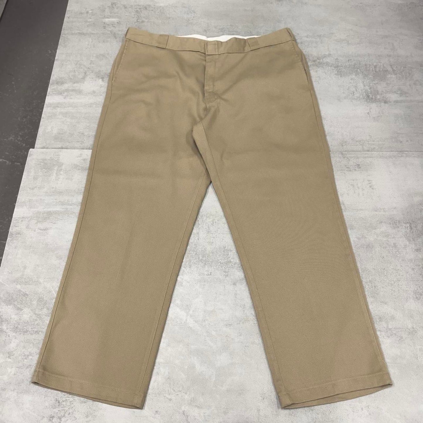 Beige Dickies 874 pants W42L29 loose twill chino style skater pants