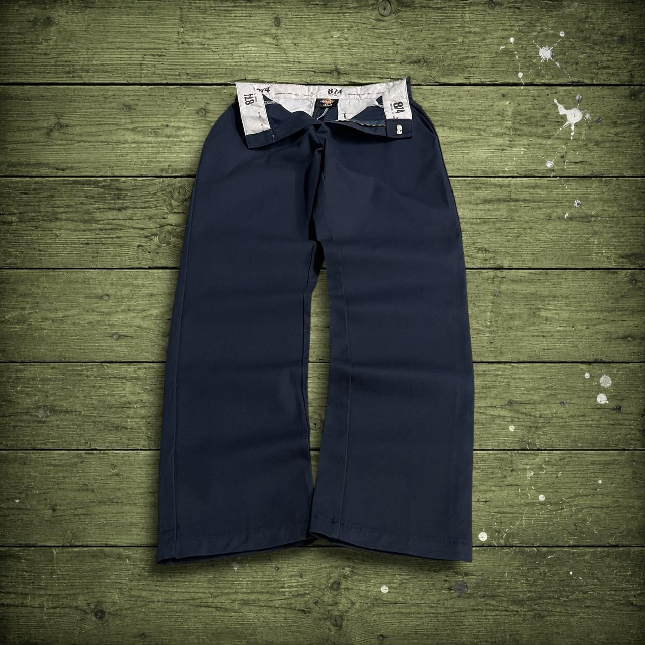 Y2K Dickies 874 work pants navy original fit straight leg chino skater style trousers