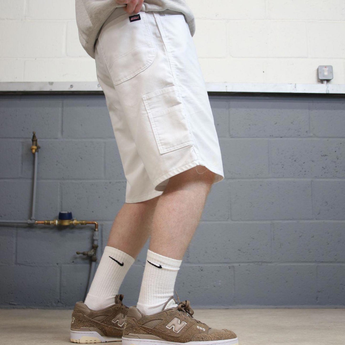 Y2k Dickies carpenter shorts skater style white Loose leg painter summer festival shorts