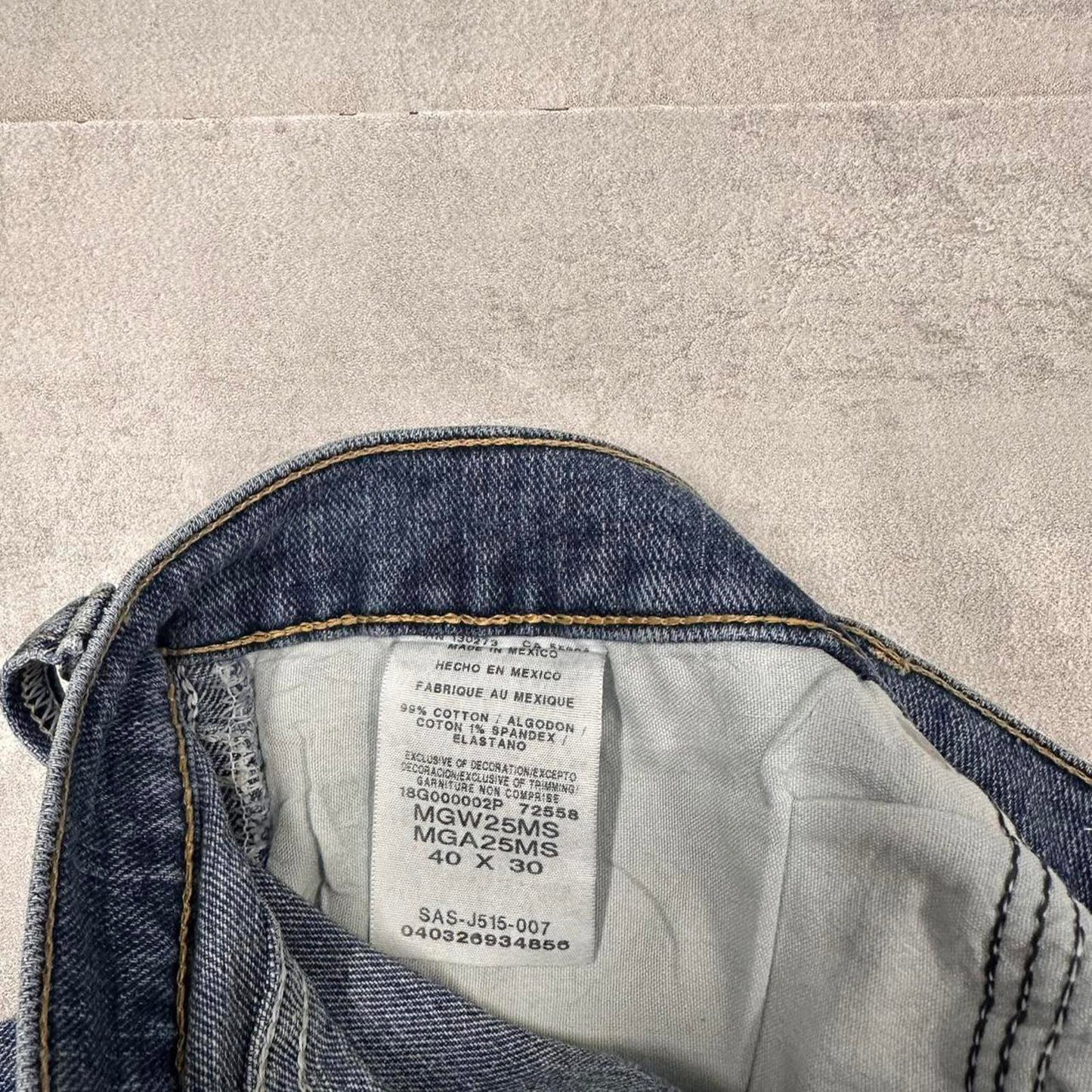 Mens Wrangler jeans W40 L30 blue loose denim skater pants