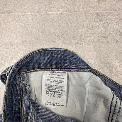 Mens Wrangler jeans W40 L30 blue loose denim skater pants