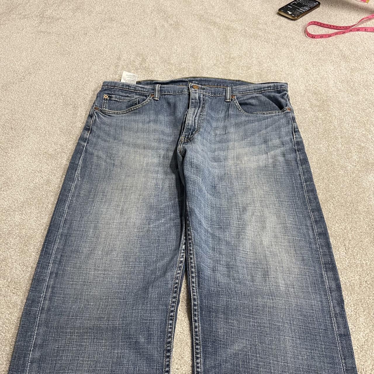 Levi's 505 straight fit jeans y2k blue Regular straight leg denim pants red tab logo
