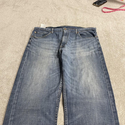 Levi's 505 straight fit jeans y2k blue Regular straight leg denim pants red tab logo