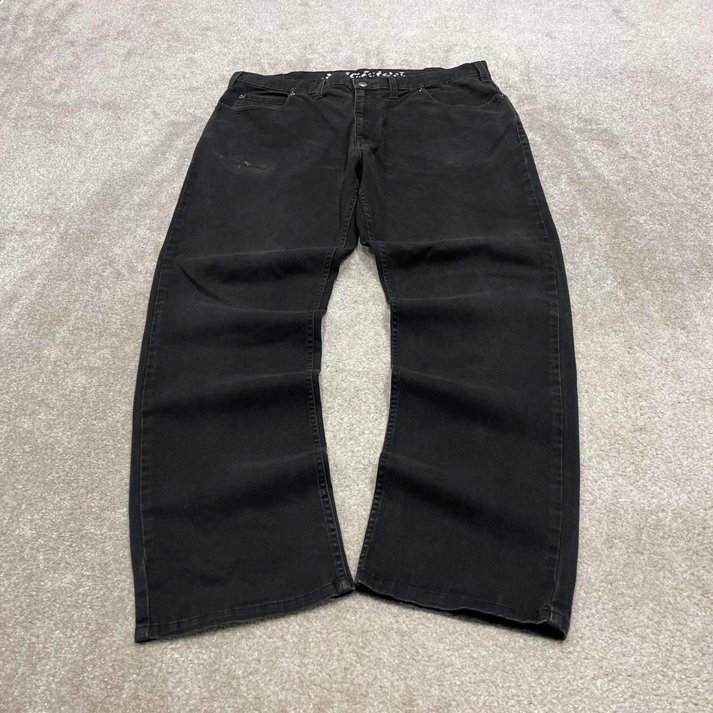 Black Dickies chino skate pants W38L30 straight leg 90s skater work pants loose American workwear