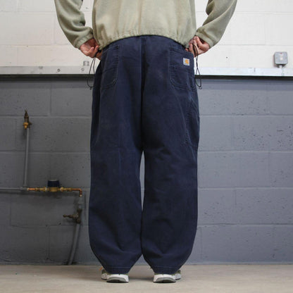 Y2K Carhartt carpenter jeans navy Loose relaxed fit canvasy skate style workwear cargo pants