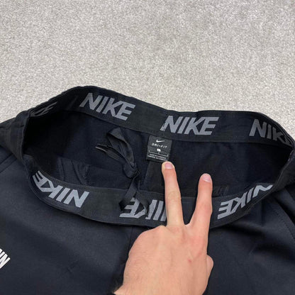 00s y2k Nike tracksuit bottoms Dri-Fit black Large sportswear track pants gym wear
