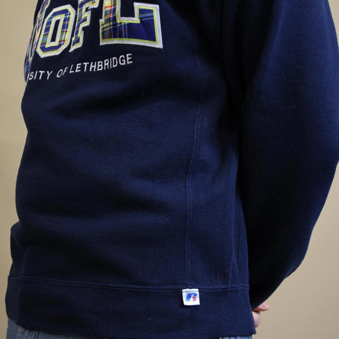 Blue vintage Russell sweatshirt S