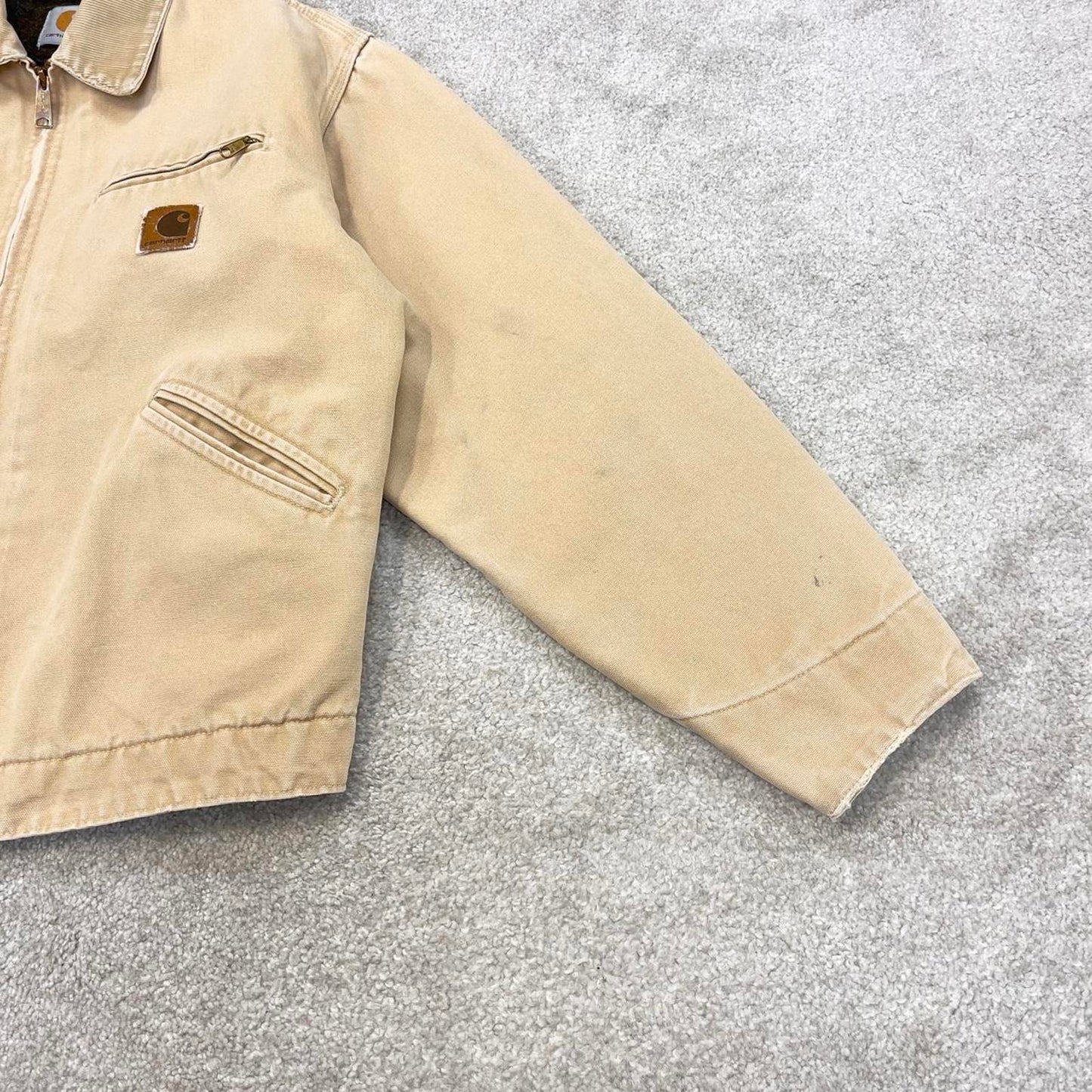 Vintage cream Carhartt Detroit jacket Medium technical boxy cropped fit 90s skater style