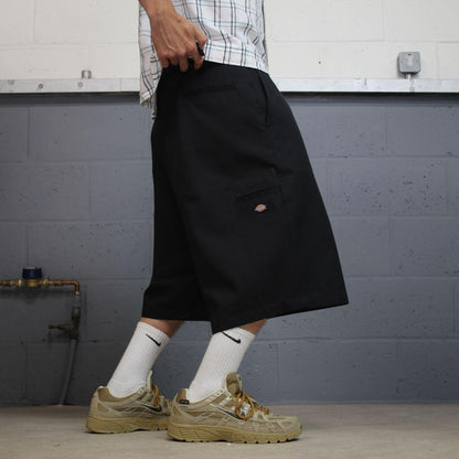 Dickies extra baggy chino shorts black carpenter chino skate / surf style baggy fit shorts loose