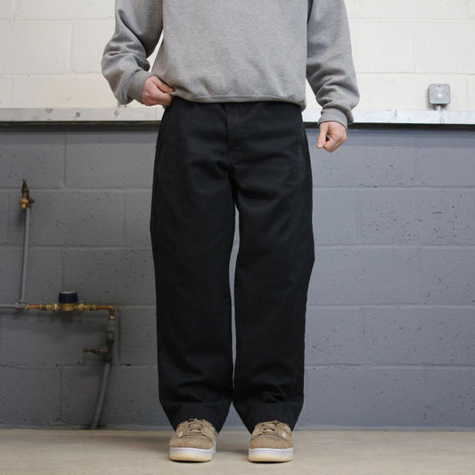 Y2K Dickies 874 skater work pants black Loose original fit chino style skate trousers