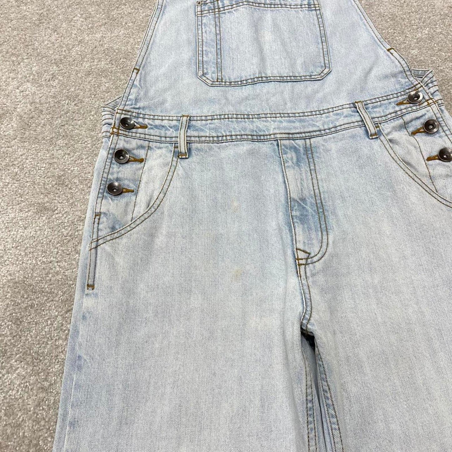 00s BDG denim dungarees overalls W31L32 blue mens denim y2k style bib & brace workwear