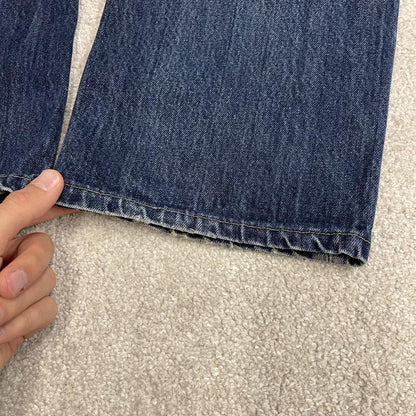 Y2K Levi’s 505 jeans W36L30 blue 100% cotton straight fit 5 pocket belt loops red tab logo