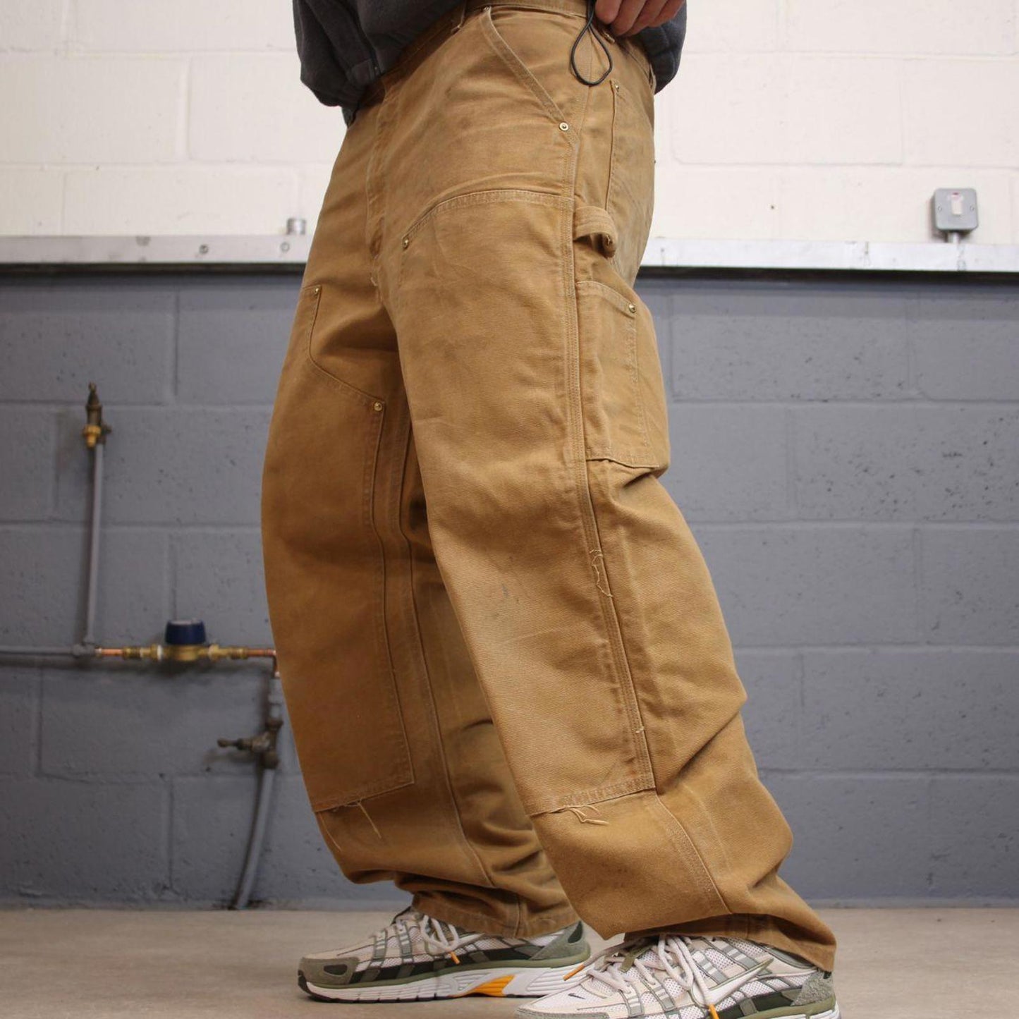 Carhartt double knee carpenter pants W38L30 baggy tan 90s style canvas skater cargos