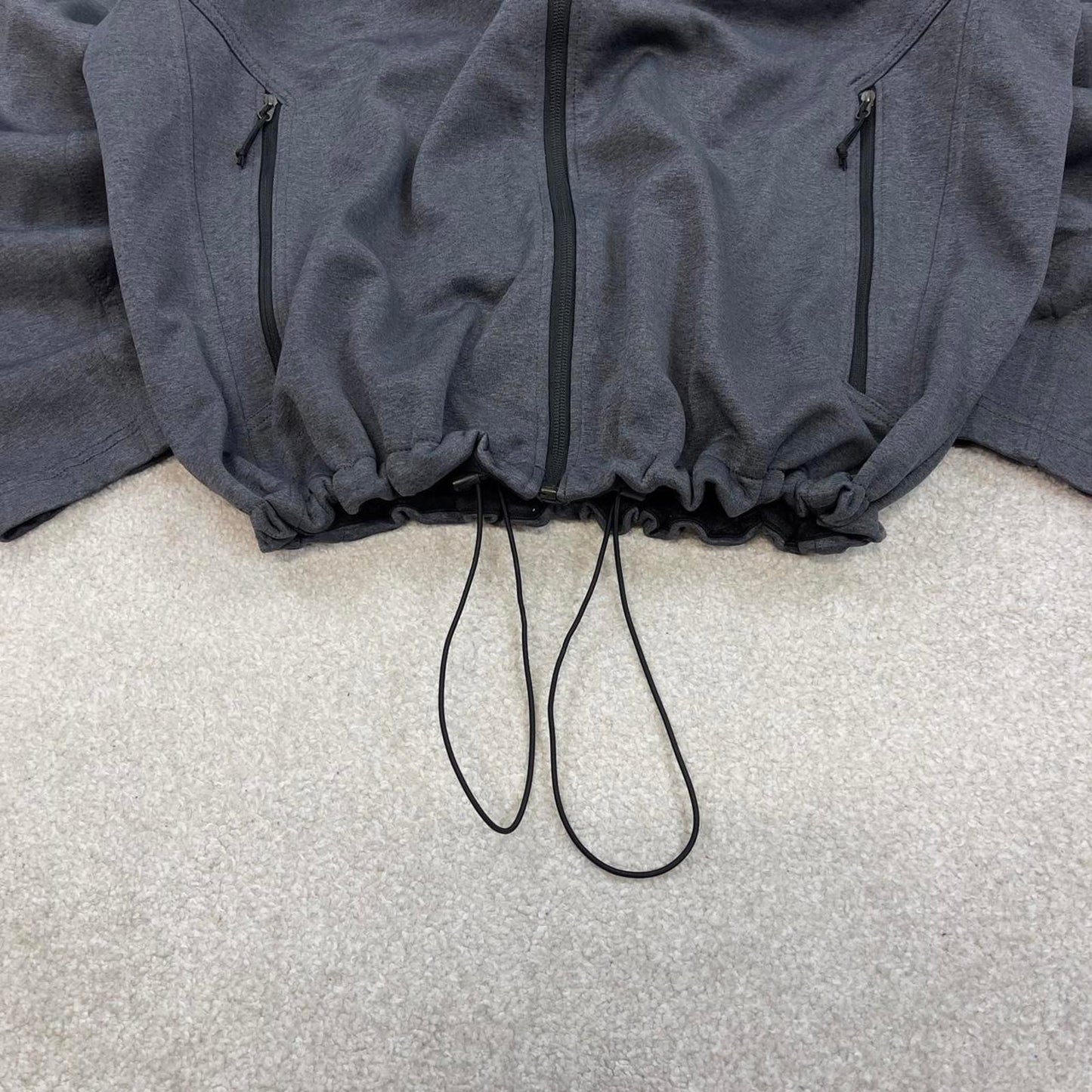 Grey North Face technical jacket XL mens full zip windwall TNF Autumn Y2K style windbreaker outdoors