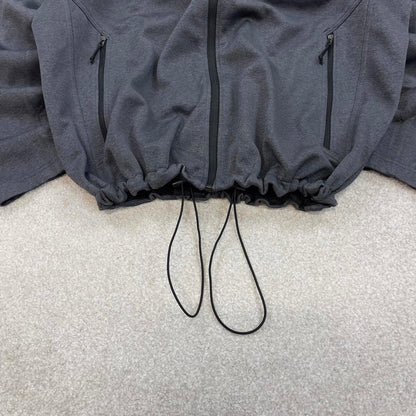 Grey North Face technical jacket XL mens full zip windwall TNF Autumn Y2K style windbreaker outdoors