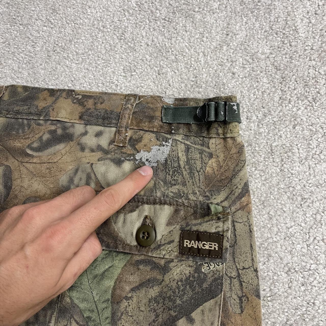 Ranger baggy Advantage camo cargo pants Y2K L khaki Tree leaf camouflage pattern