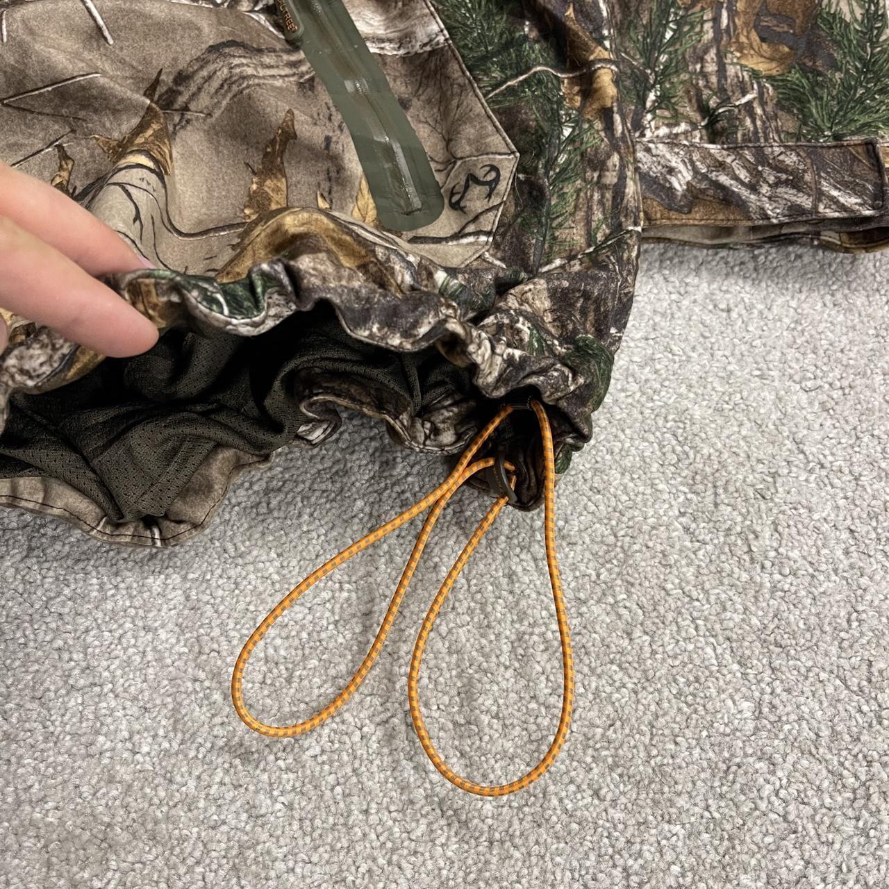 Realtree camo windbreaker fleece jacket khaki Pullover y2k technical adjustable camouflage coat