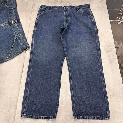 Wrangler carpenter jeans W38 L29 blue baggy denim y2k skater cargos patch logo