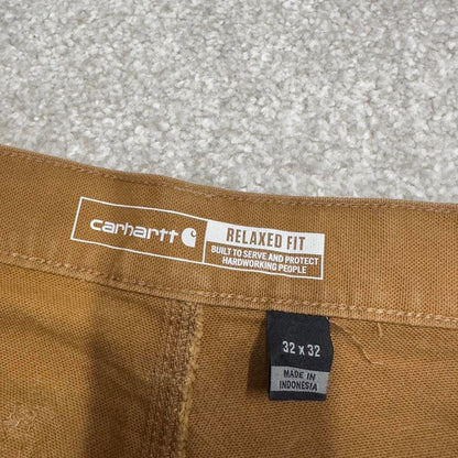 Vintage Carhartt carpenter jeans tan W32L30 90s skater style canvas cargos