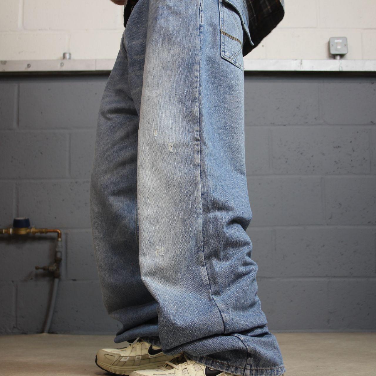 Y2K baggy Sean John jeans blue denim W38L32 Wide leg surf style pants