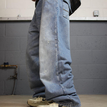 Y2K baggy Sean John jeans blue denim W38L32 Wide leg surf style pants