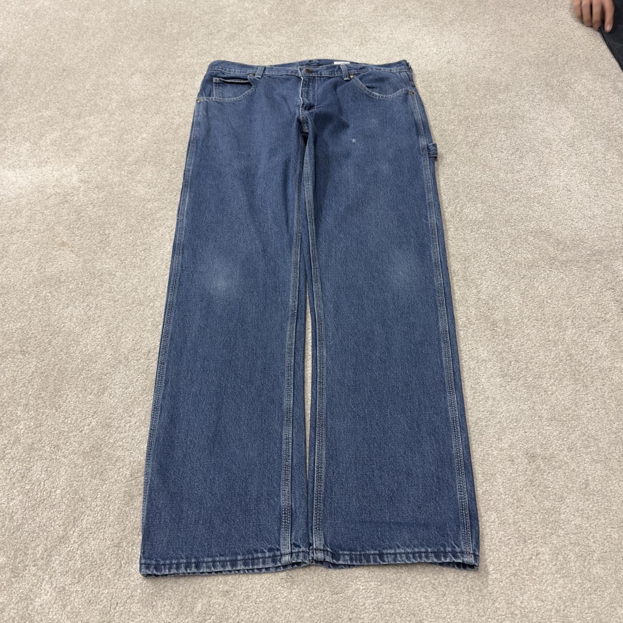 Denim carpenter jeans y2k W38L32 blue Straight leg skater style work cargos