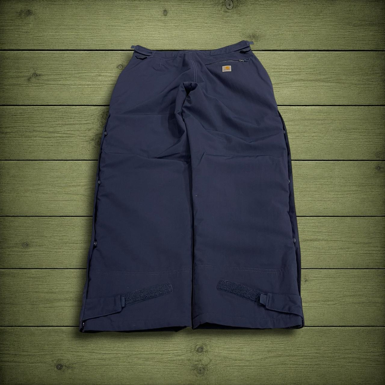 Carhartt waterproof pants Storm Defender women's y2k navy insulated technical snow trousers