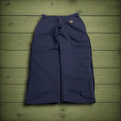 Carhartt waterproof pants Storm Defender women's y2k navy insulated technical snow trousers