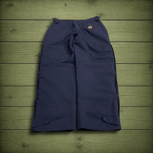 Carhartt waterproof pants Storm Defender women's y2k navy insulated technical snow trousers