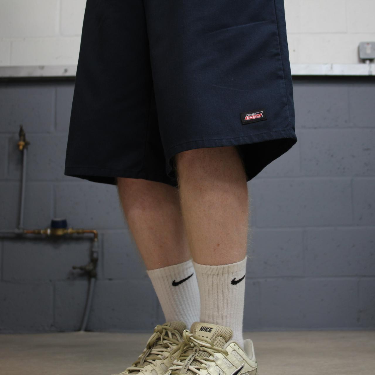 Dickies carpenter shorts chino navy Twill chino skater style shorts loose long leg