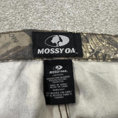 Baggy camo cargo pants Mossy Oak XL green Loose floaty tree camouflage combat trousers