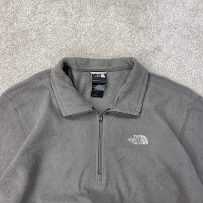 Y2K The North Face technical fleece L grey men’s 1/4 zip