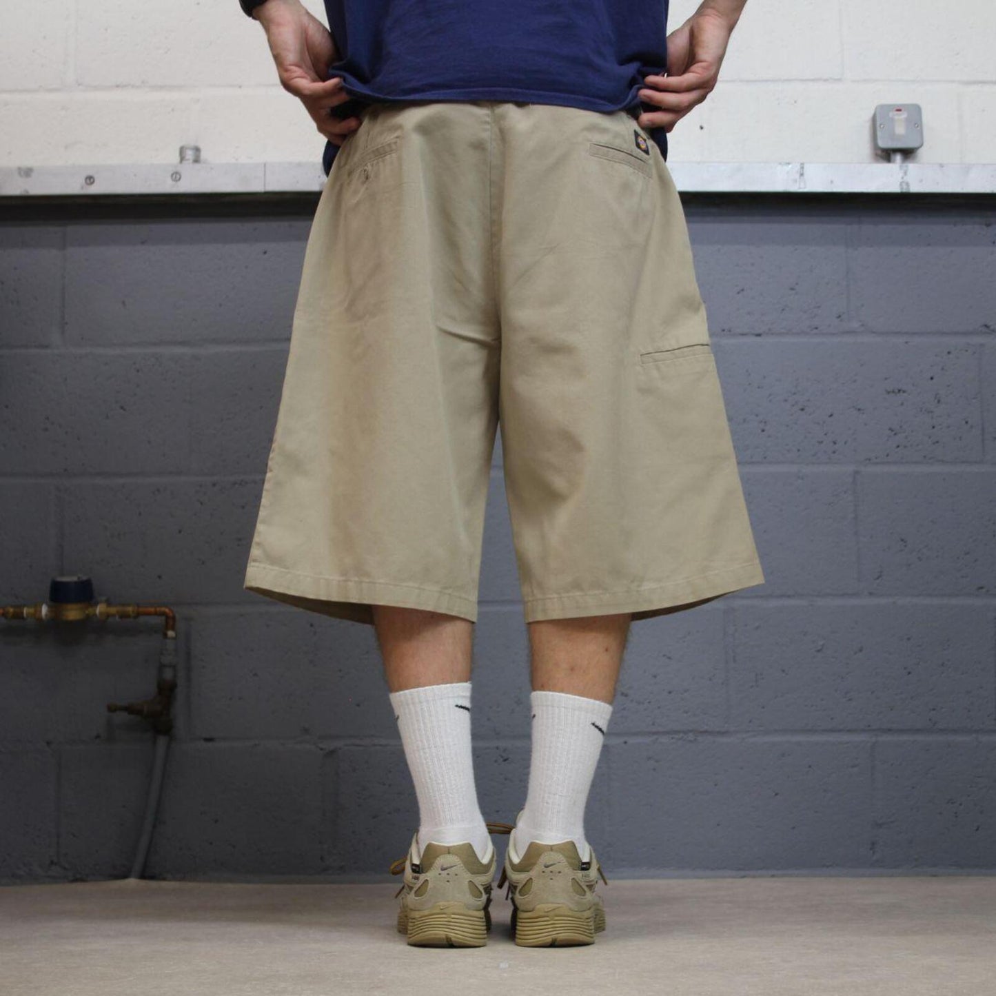 Dickies baggy chino shorts carpenter khaki Chino style skater shorts long wide leg festival