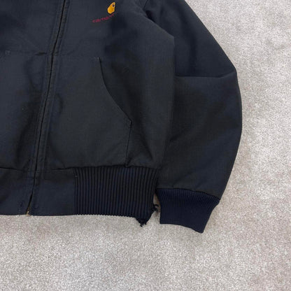 Black Carhartt active jacket Small hooded canvas skater jacket