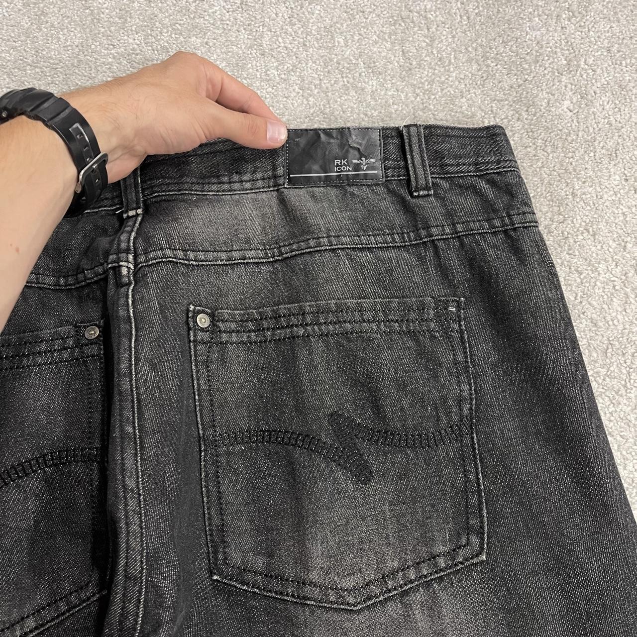 Y2K RK Icon jeans W42L32 faded black denim