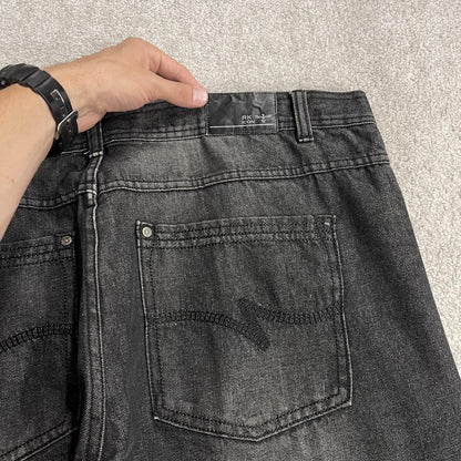 Y2K RK Icon jeans W42L32 faded black denim