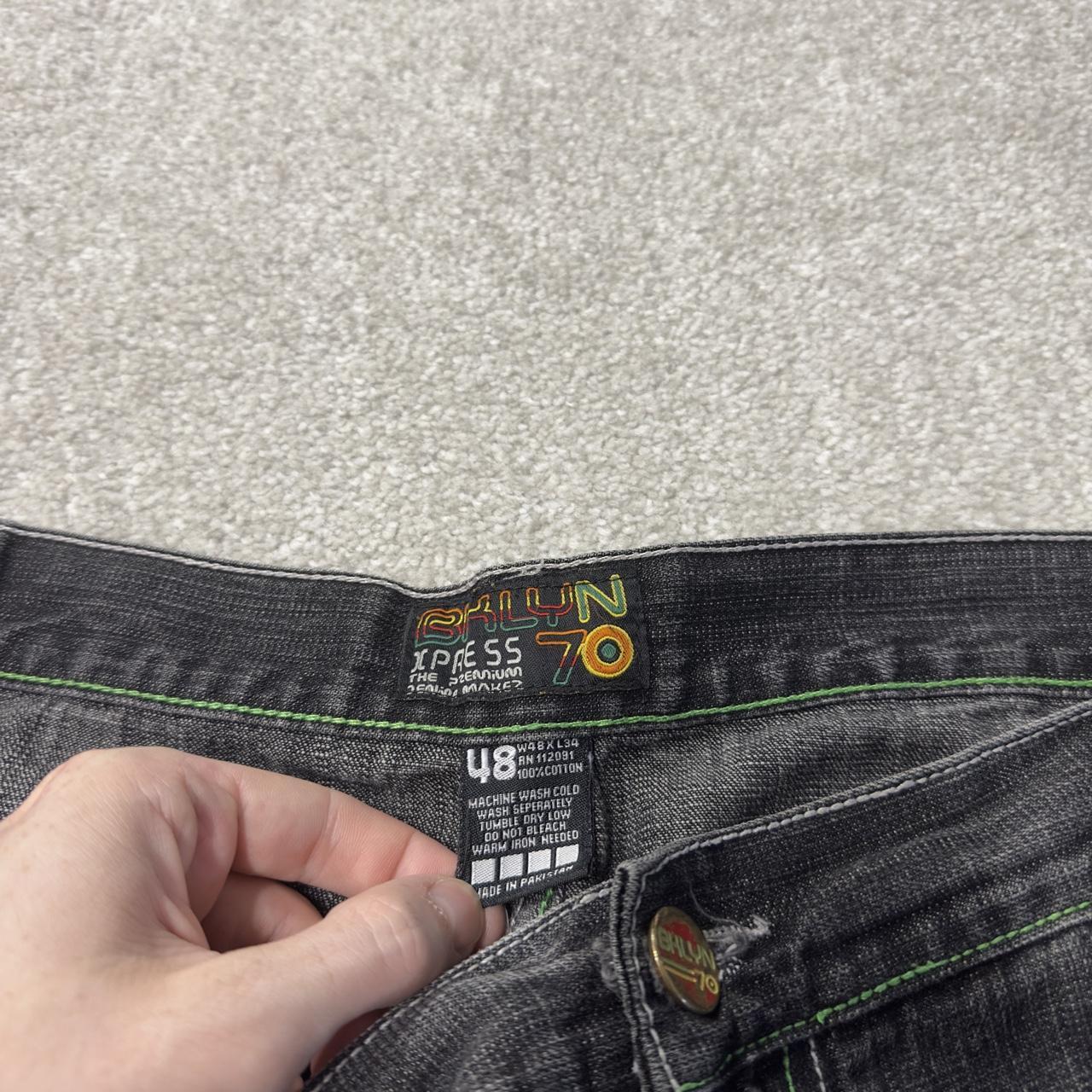 Extra baggy carpenter jeans y2k W48L34 black Brooklyn Xpress wide leg skater style cargos