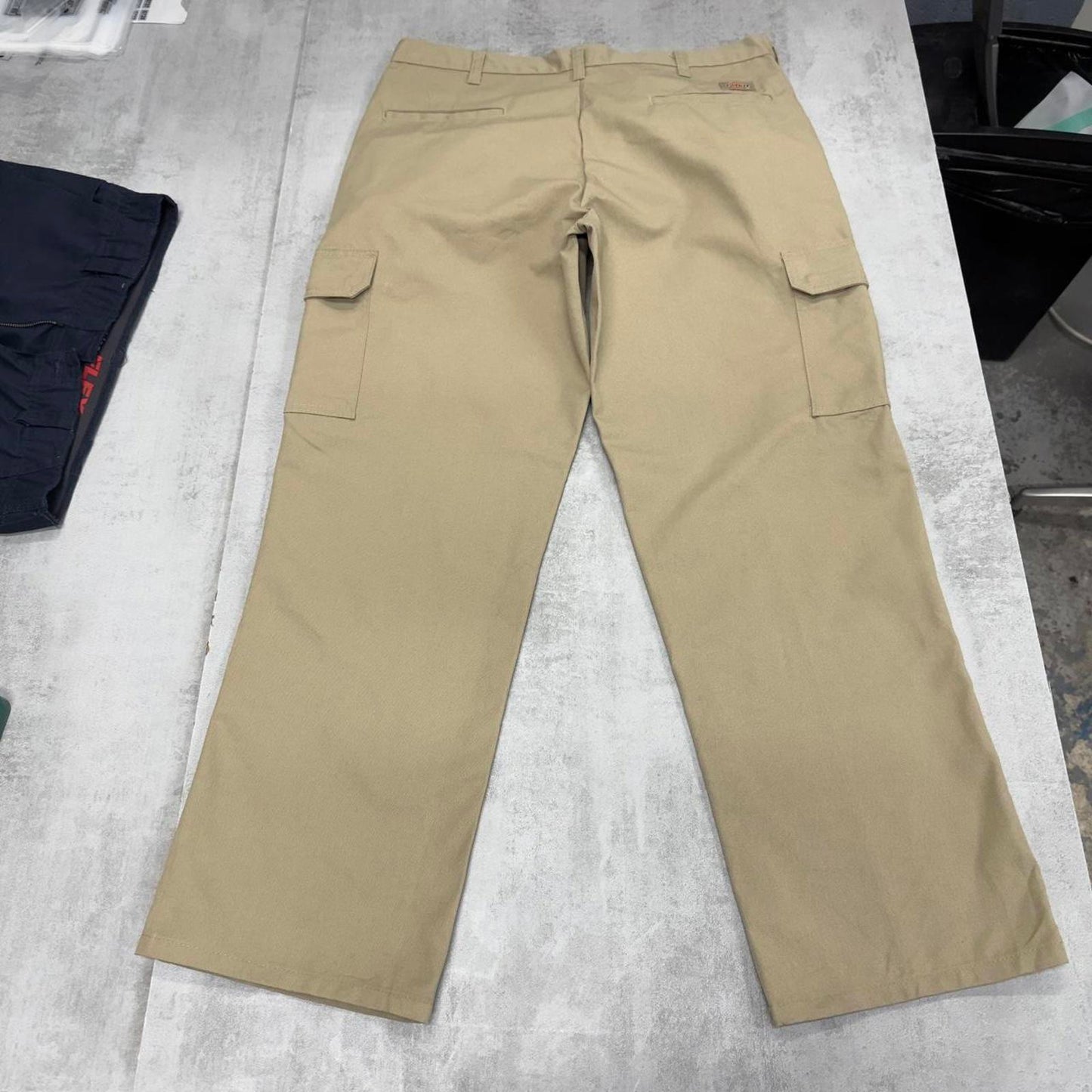 Khaki baggy Dickies cargo pants W36L30