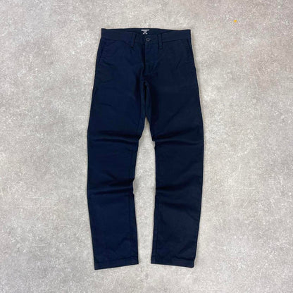 Navy Carhartt Sid Pant W30L30 chino style trousers