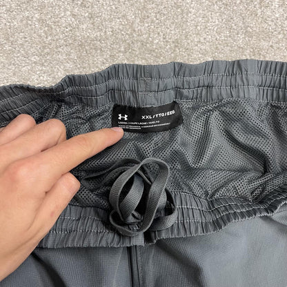 Y2K Under Armour tracksuit bottoms grey Loose lightweight floaty track pants