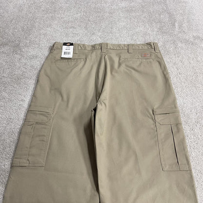 Dickies baggy cargo utility pants W40L30 khaki beige wide leg