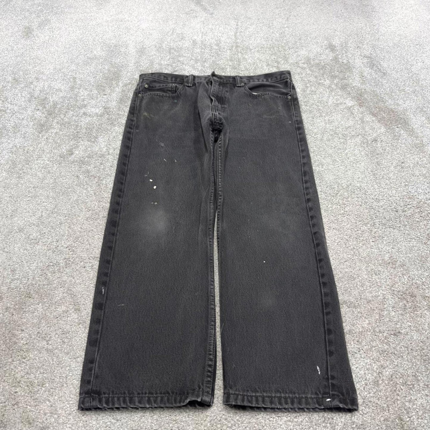 Vintage y2k Levis 505 jeans black Casual style 5 pocket straight leg denim pants